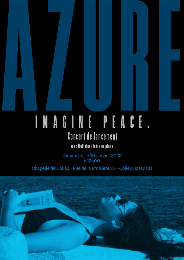 AZURE Imagine Peace EP launch official concert flyer.